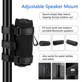 Geekria Portable Speaker Mount Strap for Golf Cart, Bike, Boat & UTV, Secure Bluetooth Speaker Holder Compatible with JBL Flip 6/5, Charge 5, Anker Soundcore 2, Sony SRS-XB23 (Black)