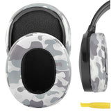Geekria QuickFit Replacement Ear Pads for Skullcandy Crusher Wireless/Crusher EVO/Crusher ANC, Hesh3/HeshEVO/HeshANC, Venue ANC Headphones, Repair Parts (Camo)