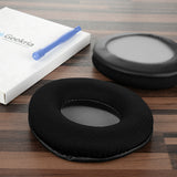 Geekria Comfort Mesh Fabric Replacement Ear Pads for Turtle Beach Ear Force P11, PX21/22/24/51/4/5, X41/42/12 Headphones Ear Cushions, Repair Parts (Black)