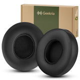 Geekria Replacement Ear Pads Compatible with Beats Solo 2 Wired (B0518) Headphones Ear Cushions, Repair Parts (Black)