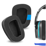 Geekria Sport Cooling-Gel Replacement Ear Pads for Logitech G533, G633, G635, G933, G935, G930 G933S G633S G635 G430 G431 G432 G433 G332 G230 G231 G233 G35 Ear Cups Cover Repair Parts (Black)