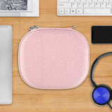 Geekria NOVA Headphones Case Compatible with Sony MDR-ZX600/ZX310AP/ZX310/ZX300, Replacement Hard Shell Travel Carrying Bag with Cable Storage (Pink)