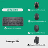 Geekria Keyboard Hard Shell Travel Case Compatible with Logitech MX Keys Mini + MX Anywhere 3, Keyboard and Mouse Combo Carrying bag (Dark Grey)