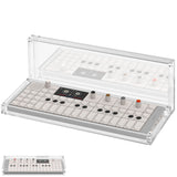 Geekria Synthesizer Clear Acrylic Case Protector, Magnetic Closing Dust Cover, Compatible with Teenage Engineering OP-1 Field / OP-1 / OP-XY Portable Synthesizer (Clear)