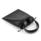 Geekria Headphones Pouch, Compatible with Corsair Virtuoso Pro, Razer BlackShark V2 Pro, AKG K52 and More, Universal Headset Pouch / Portable Travel Bag (Black PU)
