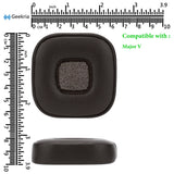 Geekria QuickFit Replacement Ear Pads Compatible with Marshall Major V On-Ear Headphones, Repair Parts (Brown)