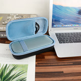 Geekria Shield Speaker Case Compatible with Bose SoundLink Flex Bluetooth Portable Speaker Case, Replacement Hard Shell Travel Carrying Bag with Cable Storage (Black/Blue)