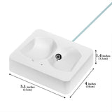 Geekria Headphones Charging Stand, Compatible with Sony WH-1000XM6 / 1000XM5, 3D Printed Resin Magnetic Dock, Gaming Headset Base (White)