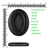 Geekria Replacement Ear Pads Compatible with Sennheiser HD380 PRO, PC350/350SE, PXC350, PXE350, HME95, HMEC250, HD380 Headphones,Ear Cushions (Black)