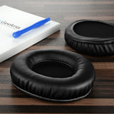 Geekria QuickFit Replacement Ear Pads for Skullcandy Hesh, Hesh 2, Hesh2 Wireless Headphones Ear Cushions, Headset Earpads, Ear Cups Cover Repair Parts (Black)