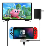 Geekria TV Dock Station Compatible with Nintendo Switch/OLED Portable Replacement, Game Accessories with 4K/1080P HDMI 3 in 1 HDMI/2 Type-C