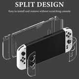 Geekria Protective Set Compatible with Nintendo Switch 2, Travel Carrying Case & HD Clear Screen Protector, Including Non-Slip Rocker Cover, Game Accessories Kit (White)