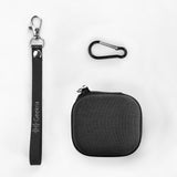 Geekria Shield Earbuds Case Compatible with Beats Powerbeats Pro 2 True Wireless Earbud, Replacement Hard Shell Travel Carrying Bag with Carabiner Clip (Dark Gray)