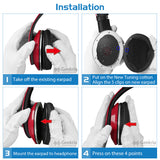 Geekria Replacement Ear Pads for Monster Beats Studio 1.0 (1st Gen) Headphones (Not Compatible with Other Headsets), Ear Cushions (Black)