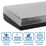 Geekria Keyboard Dust Cover for 75% Compact 84 Key Keyboard, Compatible with Logitech MX Mechanical Mini, POP Keys, Keychron K2 (Frosted Acrylic)
