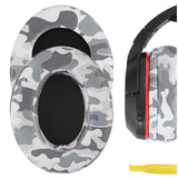 Geekria QuickFit Extra Thick Replacement Ear Pads for Turtle Beach Stealth 400 500X 700X 420X Ear Force XO SEVEN XP500 PX5 PX4 X42 Headphones Ear Cushions, Ear Cups Cover Repair Parts (Camo)