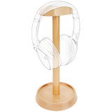 Geekria Wooden Headphones Stand for Over-Ear Headphones, Gaming Headset Holder, Desk Display Hanger with Storage Base Compatible with Sennheiser, Bose, Beats, Razer, HyperX, Sony (Beech)