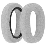 Geekria Comfort Mesh Fabric Replacement Ear Pads for Logitech Zone Vibe 100 Headphones Ear Cushions, Headset Earpads, Ear Cups Cover Repair Parts (Grey)