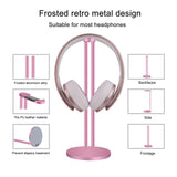 Geekria Aluminum Alloy Headphones Holder for Over-Ear Headphones, Gaming Headset Holder, Desk Display Hanger with Solid Heavy Base, Compatible with HyperX, Bose, Sony, Sennheiser (Rose Gold)