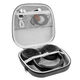 Geekria Shield Headphones Case Compatible with Corsair HS55, HS65, HS80, Virtuoso PRO Headsets, Replacement Hard Shell Travel Carrying Bag with Cable Storage (Dark Grey)