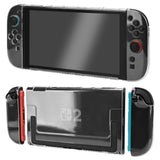 Geekria Silicone Protective Case Compatible with Nintendo Switch 2 features a split-type design, shock absorption, scratch resistance, Ergonomic Grip Design, Charge Without Removing