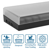Geekria Premium Acrylic Keyboard Dust Cover for 60% Compact 61 Keys Keyboard Compatible with RK ROYAL KLUDGE RK61, Razer Huntsman Mini 60% Gaming Keyboard