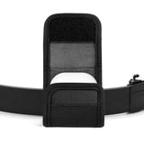 Geekria Earbuds Pouch with Belt Loop Compatible with SAMSUNG Galaxy Buds3 FE/Pro, Galaxy Buds Live, Protective Case Cover with Clip Holder for Bag Strap (Black)