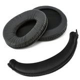 Geekria Earpad + Headband Protector Compatible with MDR Z600, V600, V900, V900HD, V7509 Headphone Replacement Ear Pad + Headband Cover / Ear Cushion / Ear Cups / Earpads Repair Parts (Black)