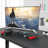 Geekria TV Dock Station Compatible with Nintendo Switch/OLED Portable Replacement, Game Accessories with 4K/1080P HDMI 3 in 1 HDMI/2 Type-C