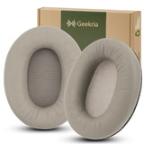 Geekria Elite Sheepskin Replacement Ear Pads for Sony WH-1000XM4 Headphones Ear Cushions, Repair Parts (Silver)