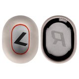 Geekria QuickFit Replacement Ear Pads for Plantronics BackBeat PRO2/ PRO2 Special Edition, Voyager 8200UC Headphones Ear Cushions, Repair Parts (White/Red)