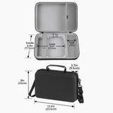 Geekria Hard Shell Travel Case Compatible with PUTRIMS S36, XuanPad Q5, VOPLLS Q5, Outdoor 4K Projector Carrying Bag (Dark Grey)