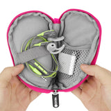 Geekria Shield Pouch for Earbuds / Headphone Organizer Bag / Universal Headphone Protective Pouch / Pocket Earphone Case / Coin Purse Change Holder / Portable Travel Bag (Pink)