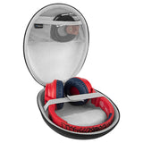 Geekria Shield Kids Headphones Case for Children Headphones, Replacement Hard Shell Travel Carrying Bag, Compatible with eKids Minecraft, Spiderman Wireless, HyperX Cloud Mini (Black)