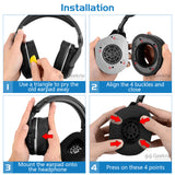 Geekria Sport Cooling-Gel Replacement Ear Pads for Turtle Beach Stealth 700 Gen 2 Stealth 700 Gen 2 MAX Headphones Ear Cushions, Headset Earpads, Ear Cups Cover Repair Parts (Black)