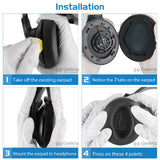 Geekria QuickFit Replacement Ear Pads Compatible with Anker Soundcore Life 2 (Not fit Life 2 Neo), Life Q20, Q20+, Q20I, Q20BT Headphones, Repair Parts with Video Guide (Black)