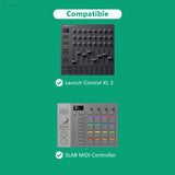 Geekria Hard Shell Travel Case Compatible with Novation Launch Control XL 3, AlphaTheta SLAB MIDI Controller, Audio Mixer Carrying Bag (Dark Gray)