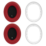 Geekria SNAP Ear Pads Replacement Kit for Beats Studio Pro Headphones, Magnetic Easy Switch Ear Cushions, Exchange Earpads in Seconds (Red Protein Leather, 1 Pair)
