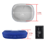 Geekria Shield Headphones Case Compatible with Sony WH-CH510, WH-CH520, MDR-ZX300, MDR-ZX310, MDR-XB200, Replacement Hard Shell Travel Carrying Bag with Cable Storage (Blue)