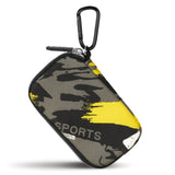 Geekria Shield Sports Earbuds Pouch, Earbuds Protective Case, In-Ear Headphones Travel Bag Compatible with Sony Walkman, Bose SoundSport, JBL EnduranceRUN, Plantronics, Sephia (Brown)