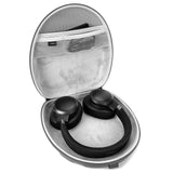 Geekria PRO Rugged Headphones Case Compatible with JBL TUNE/760NC/750NC/720BT, Live 770NC, Hard Shell, Durable, Multi-Layer Protection Travel Carrying Bag (Seashell, Black)