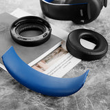 Geekria Earpad + Headband Compatible with Sony PlayStation Gold Wireless/S4/PS3/PSV Gold Wireless Headphone Ear Pad and Headband Pad/ Ear Cushion + Headband Cushion/Repair Parts Suit (Black/Blue)