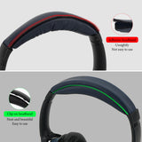 Geekria Protein Leather Headband Pad Compatible with Bose SoundLink AE2, QC25 (Do Not Fit Bose AE2) Headphones, Replacement Band Repair Part (Blue)