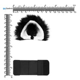 Geekria NOVA Headphone Beam Strap+Cat Ears Attachment Compatible with Bose, Sony, Skullcandy, Beats, Marshall Headphones, Easy DIY Installation, Comfortable & Stylish (Black / Black+White)