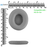 Geekria QuickFit Soft Replacement Ear Pads for Beats SoloHD On-Ear Headphones (Not Compatible with Other Headphone Models), Repair Parts (Grey)