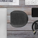 Geekria Shield Headphones Case Compatible with Marshall Major V/IV/III/II, Mid ANC, Replacement Hard Shell Travel Carrying Bag (Dark Grey)