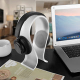 Geekria Acrylic Omega Headphones Stand for Over-Ear Headphones, Gaming Headset Stand, Desk Display Hanger Compatible with Sony WH-1000xm4, AKG, Sennheiser, Jabra, Studio, B&o (Frosted)