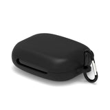 Geekria Silicone Case Cover Compatible with Soundcore by Anker AeroFit 2 True Wireless Earbuds, Protective Earphones Skin Cover with Keychain Hook, Charging Port Accessible (Black)