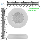 Geekria QuickFit Replacement Ear Pads for JBL Live 460NC Wireless On-Ear Noise Cancelling Headphones Ear Cushions, Headset Earpads, Ear Cups Cover Repair Parts (White)