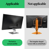 Geekria Clamp-On Headphone Holder for Monitor, Screen Mount Headset Hook, Space-Saving Gaming Headphone Hanger Compatible with Sennheiser, Bose, Sony, Beats, Razer (Black, 2 Pack)